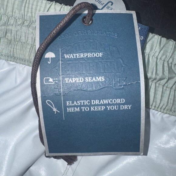 Cambridge Dry Goods Company Men’s Green Waterproof Elastic Waist Pants Sz M NEW - Picture 8 of 14